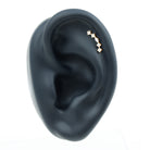 Rosec Jewels-Elegant Diamond Ear Crawler Earring for Helix Piercing