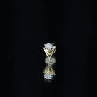 Simple Diamond Solitaire Triangle Cartilage Earring Lab - ( EF-VS ) - Rosec Jewels