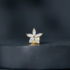 Rosec Jewels-Marquise Diamond Floral Upper Lobe Earring