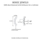 Rosec Jewels-Diamond Heart Crawler Earring for Helix Piercing