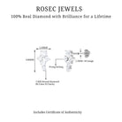 Rosec Jewels-Certified Diamond Cluster Cartilage Piercing Earring
