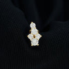 Rosec Jewels-Certified Diamond Cluster Cartilage Piercing Earring