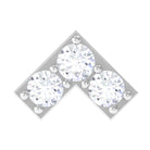 Rosec Jewels-Certified Diamond Chevron V Earring for Tragus Piercing