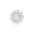 Rosec Jewels-Certified Diamond Cluster Stud Earring with Flat Back
