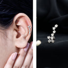 Certified Diamond Scorpio Zodiac Earring for Helix Piercing Lab - ( EF-VS ) - Rosec Jewels