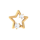 Rosec Jewels-Certified Diamond Star Earring for Upper Lobe Piercing