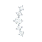 Graduated Style Diamond Crawler Earring for Women Lab - ( EF-VS ) - Rosec Jewels
