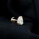 Solitaire Diamond Teardrop Tragus Earring for Women Lab - ( EF-VS ) - Rosec Jewels