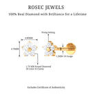 Rosec Jewels-Minimalist Diamond Flower Tragus Earring with Flat Back