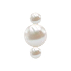 Rosec Jewels-Round Freshwater Pearl Three Stone Cartilage Earring