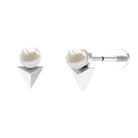 Rosec Jewels-Round Freshwater Pearl Solitaire Tragus Earring