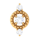 Unique Diamond Gothic Conch Earring for Women Natural - ( HI-SI ) - Rosec Jewels