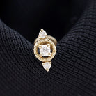 Unique Diamond Gothic Conch Earring for Women Natural - ( HI-SI ) - Rosec Jewels
