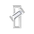 Baguette Diamond Minimal Tragus Earring in Bar Setting Natural - ( HI-SI ) - Rosec Jewels
