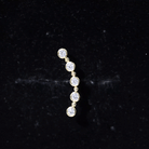 Bezel Set Diamond Crawler Earring for Cartilage Piercing Natural - ( HI-SI ) - Rosec Jewels