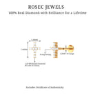 Rosec Jewels-Minimalist Diamond Cross Cartilage Earring