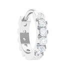 Rosec Jewels-Certified Diamond Helix Huggie Hoop Earring
