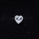 Cute Diamond Love Heart Earring for Helix Piercing Natural - ( HI-SI ) - Rosec Jewels