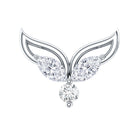 Marquise Diamond Leaf Earring for Cartilage Piercing Natural - ( HI-SI ) - Rosec Jewels