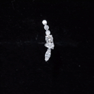 Genuine Diamond Crawler Earring for Cartilage Piercing Natural - ( HI-SI ) - Rosec Jewels