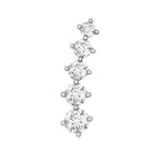 Minimal Graduated Diamond Crawler Earring Natural - ( HI-SI ) - Rosec Jewels