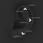 Certified Diamond Chevron V Earring for Tragus Piercing Natural - ( HI-SI ) - Rosec Jewels