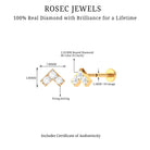 Rosec Jewels-Certified Diamond Chevron V Earring for Tragus Piercing