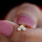 Rosec Jewels-Certified Diamond Chevron V Earring for Tragus Piercing