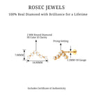 Rosec Jewels-Diamond Pisces Zodiac Earring for Cartilage Piercing
