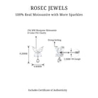 Marquise Moissanite Butterfly Dangle Earring D-VS1 - Rosec Jewels
