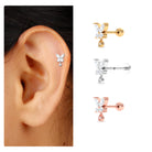 Marquise Moissanite Butterfly Dangle Earring D-VS1 - Rosec Jewels