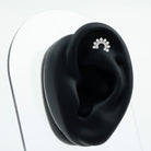 Princess Cut Moissanite Solitaire Conch Earring D-VS1 - Rosec Jewels