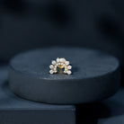 Princess Cut Moissanite Solitaire Conch Earring D-VS1 - Rosec Jewels