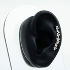 Certified Round Moissanite Cluster Climber Earring D-VS1 - Rosec Jewels