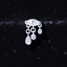 Marquise Diamond Drop Earring for Helix Piercing Natural - ( HI-SI ) - Rosec Jewels