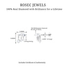 Rosec Jewels-Marquise Diamond Drop Earring for Helix Piercing