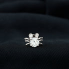Certified Moissanite Crab Cartilage Earring D-VS1 - Rosec Jewels