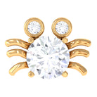 Certified Moissanite Crab Cartilage Earring D-VS1 - Rosec Jewels