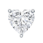 Heart Shape Moissanite Earring for Tragus Piercing D-VS1 - Rosec Jewels