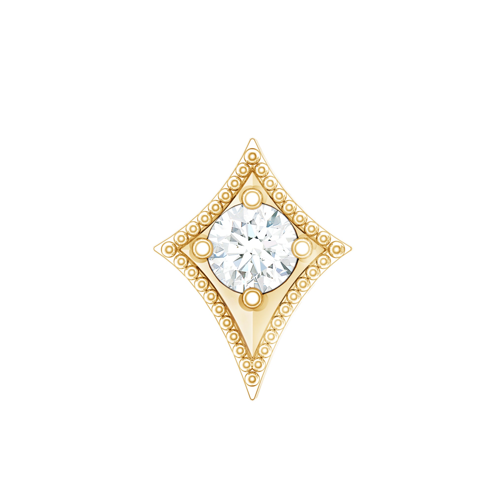 Diamond Kite Shape Tragus Earring