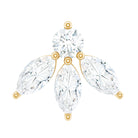 Rosec Jewels-Marquise Shape Diamond Leaf Earring for Helix Piercing