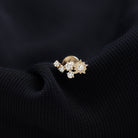 Diamond Gold Celestial Crawler Earring for Cartilage Piercing Diamond - ( HI-SI ) - Color and Clarity - Rosec Jewels