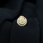 0.25 CT Ethiopian Opal and Moissanite Snake Rook Earring in Gold Ethiopian Opal - ( AAA ) - Quality - Rosec Jewels