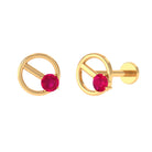 Rosec Jewels-Minimalist Ruby Earring for Conch Piercing