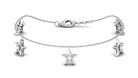 Rosec Jewels-Diamond Star Chain Charm Bracelet