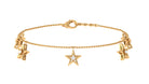 Rosec Jewels-Diamond Star Chain Charm Bracelet