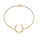 Certified Diamond Moon Chain Bracelet Lab - ( EF-VS ) - Rosec Jewels