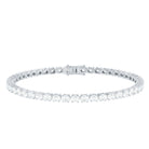 Rosec Jewels-East West Oval Lab Grown Diamond Tennis Bracelet