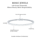 Rosec Jewels-East West Oval Lab Grown Diamond Tennis Bracelet