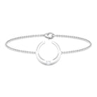 Certified Diamond Moon Chain Bracelet Natural - ( HI-SI ) - Rosec Jewels